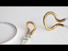 رادیاتور حلقه ای لامپ گرمایش مادون قرمز حلقه ای نیمه طلایی موج کوتاه