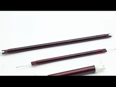 لامپ های قرمز کوارتز شیشه ای موج کوتاه 1500 میلی متری فلز سرامیکی مادون قرمز