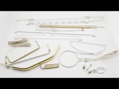 لامپ حرارتی هالوجنی با پوشش طلای یک لوله، لامپ حرارتی مادون قرمز زاویه مسطح شکل U