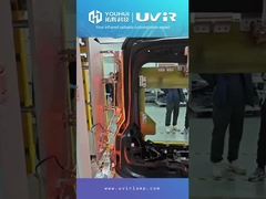 لامپ گرمایشی هالوژن با روکش طلا و لوله منفرد با زاویه تخت U شکل با دمای رشته بالا