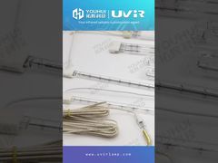 لامپ گرمایش مادون قرمز کوارتز با پوشش سفید دو لوله 200-4000 وات