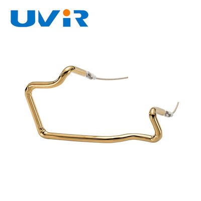 لوله گرمایش مادون قرمز کوارتز پوشانده با طلا 150-6000W