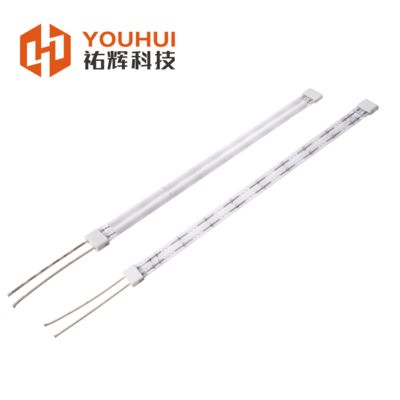 قیمت خوب لامپ مادون قرمز کوارتز موج کوتاه با زمان پاسخ 1s 220V ولتاژ و طول کل 500mm آنلاین
