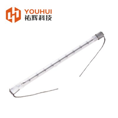 قیمت خوب High quality quartz halogen heating lamp tube appears on both ends آنلاین