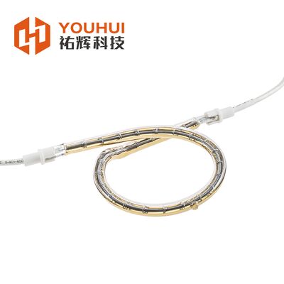 240V 1600W شکل حلقه کوارتز لامپ حرارتی مادون قرمز با لوله کوارتز انرژی کارآمد