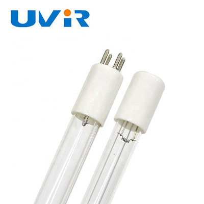 Good price لامپ میکروب کش T5 150 میلی متر UVC لامپ 8 واتی 4 پین لوله کوارتز دو سر آنلاین