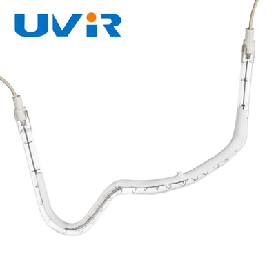 لامپ بخاری کوارتز مادون قرمز پوشش سفید سرامیکی سه بعدی 8-14mm 1100-2600C