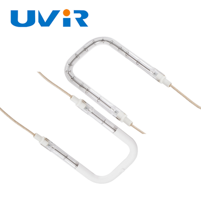 Good price لوله لامپ گرمایش مادون قرمز هالوژن سفید نیمه روکش شده U شکل آنلاین