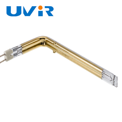 Good price عنصر گرمایش لوله کوارتز قطعات پلاستیکی دوقلو UVIR مادون قرمز با روکش طلا آنلاین
