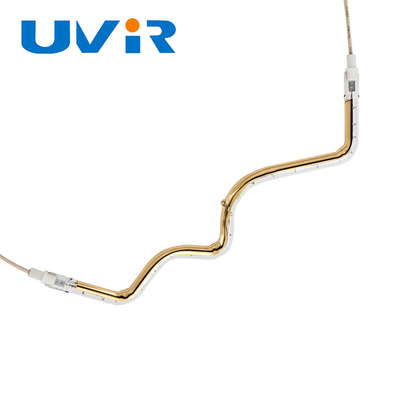 لوله المنت گرمایشی مادون قرمز کوارتز با روکش طلا 1050 وات