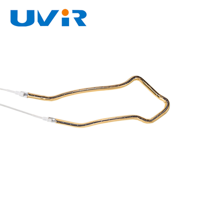 لوله لامپ حرارتی مادون قرمز کوارتز پوشانده با طلا 3D 150-6000W