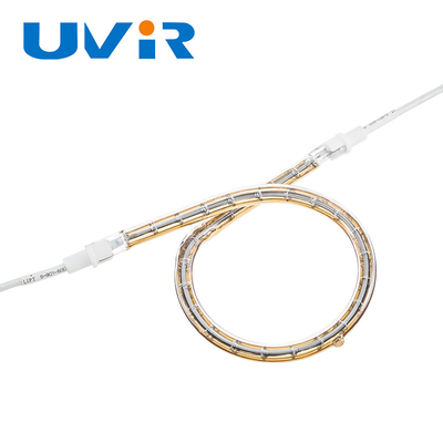 قیمت خوب لامپ های مادون قرمز حلقه ای با لایه بازتابنده طلایی برای خم شدن قطعات گرمایشی آنلاین