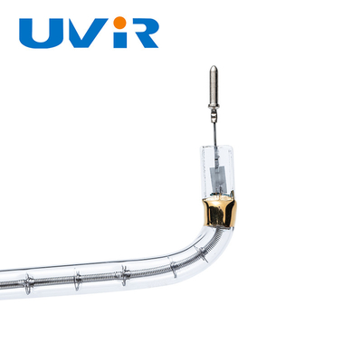 200-4000W نوع U کوارتز هیتر لوله هالوجن ، 2D روشن لامپ های موج کوتاه