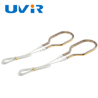 قیمت خوب لوله لامپ حرارتی مادون قرمز کوارتز پوشش طلا UVIR 100-7600W آنلاین