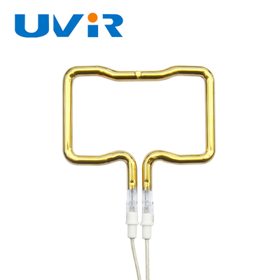 3D Single Tube Gold Coating Infrared Heating Element Tube طول موج قابل تنظیم و ابعاد
