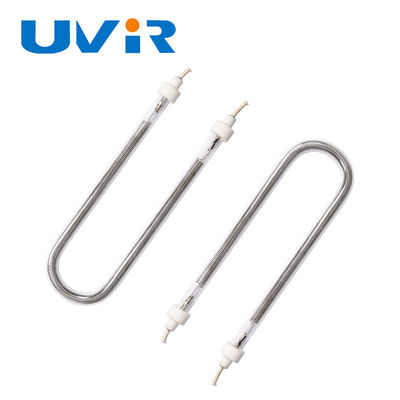 قیمت خوب لوله لامپ حرارتی هالوژن مادون قرمز U شکل با طول عمر 10000-20000 ساعت، دمای رشته 1100-2600 درجه سانتیگراد، و پوشش طلایی/سفید برای تجهیزات صنعتی آنلاین