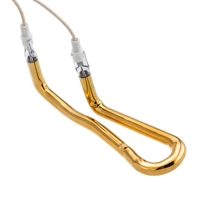 230 ولت 1660 ولت طلا 3D شکل دار لامپ گرمایش تابش مادون قرمز