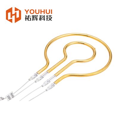 قیمت خوب لامپ های مادون قرمز حلقه ای 240 ولت با بازتاب دهنده طلایی برای کاربردهای خودرو آنلاین