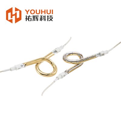 قیمت خوب لامپ گرمایش مادون قرمز موج کوتاه حلقوی با طول عمر 5000 ساعت، شیشه کوارتز با خلوص بالا و قطر قابل تنظیم 39-600 میلی متر آنلاین