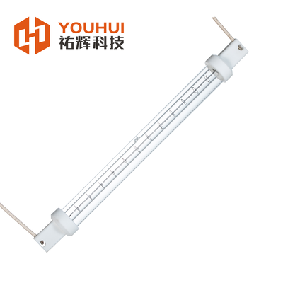 قیمت خوب لامپ هالوجن مادون قرمز موج کوتاه با زمان کار 5000 ساعت و طول موج 1-2μm برای خشک کردن و خشک کردن صنعتی آنلاین
