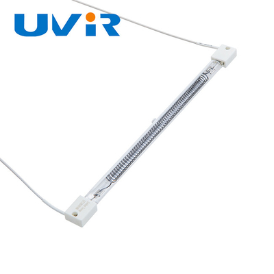 Good price لامپ گرمایش مادون قرمز فیبر کربن 450 وات، عنصر گرمایش لوله کوارتز شیشه ای آنلاین