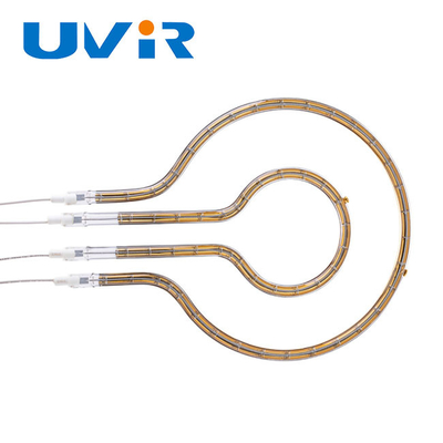 1950W لامپ مادون قرمز حلقه کوارتز 208V بخاری صنعتی