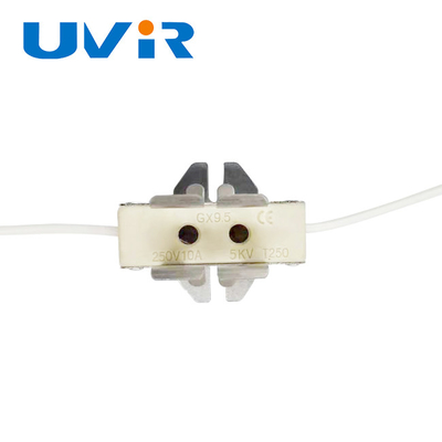 قیمت خوب GX9.5 نگهدارنده لامپ IR سرامیکی برای گرم کننده لوله دوقلو 250V 10A آنلاین