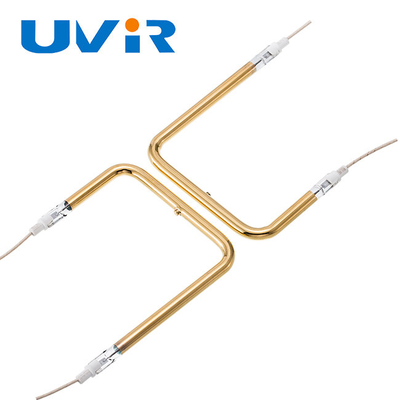 UVIR Infrared Heating Tube, 500w U Shape Heater Filament تنگستن