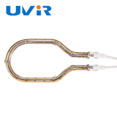 Good price لامپ‌های مادون قرمز حلقه‌ای منحصربه‌فرد 230 ولت 2200 وات، عنصر حرارت الکتریکی بازتابنده طلا آنلاین